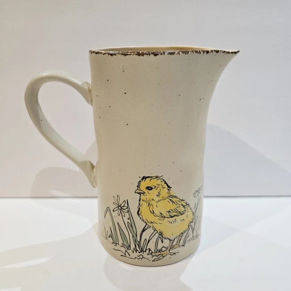 Spectrum Designz 2021 Yellow Chick Chicken Chickadee Spring Pitcher